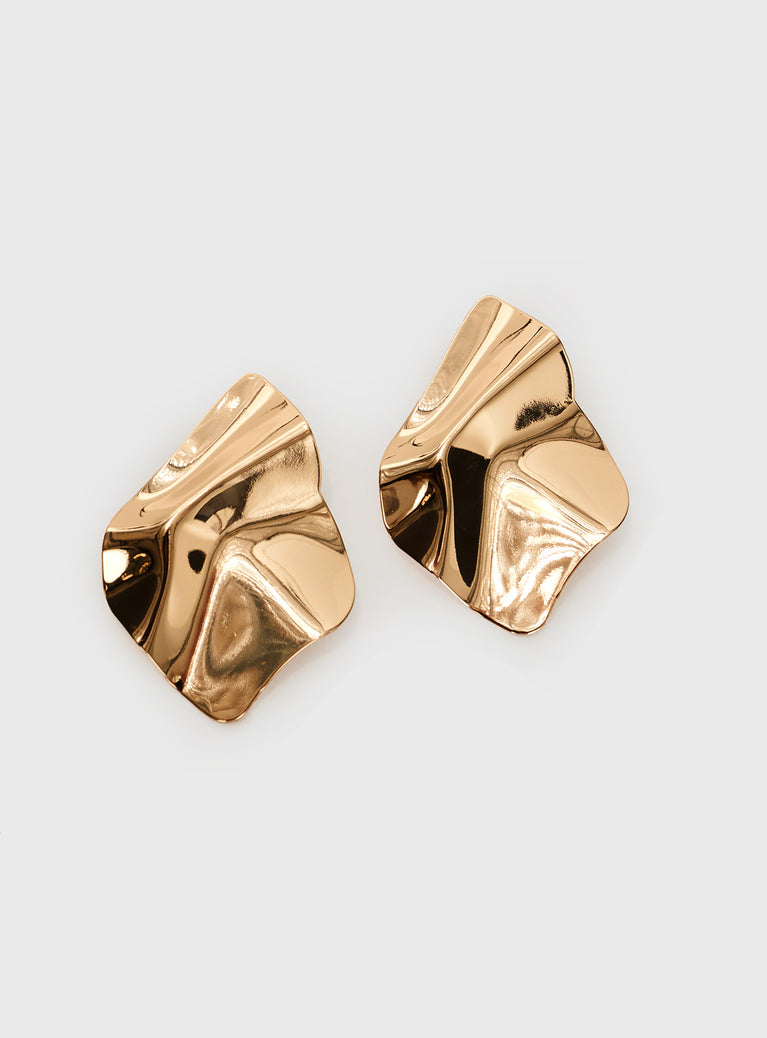 Monnet Earrings Gold