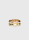 Family Ties Stacked Ring Gold