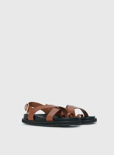 Billini Tennie Sandals Tan / Black