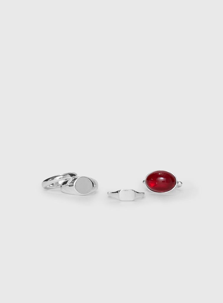 Romona Ring Set Silver | Princess Polly
