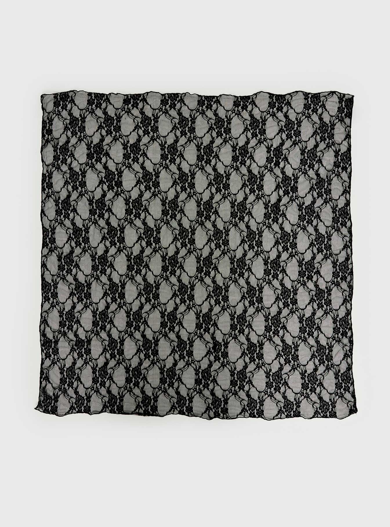 Nellie Hair Scarf Black Lace
