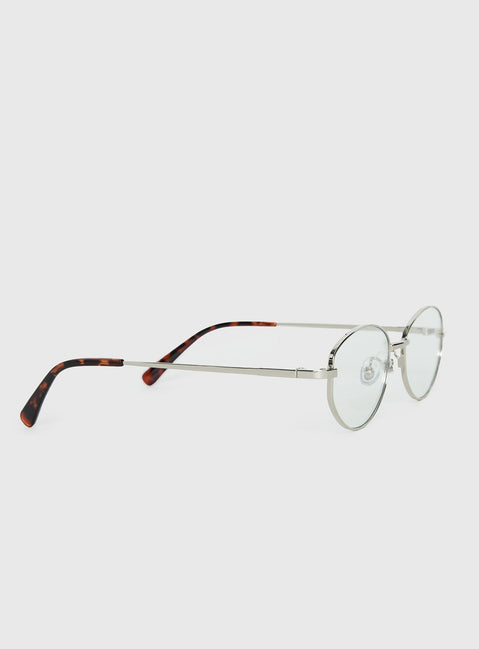 Aylaa Sunglasses Silver / Blue