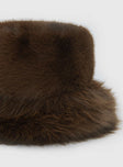 Avaah Fluffy Hat Taupe