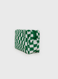 Zinny Cosmetics Case Green / White