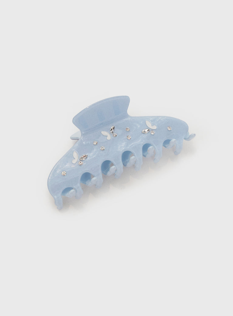 Alonzo Butterfly Claw Clip Blue