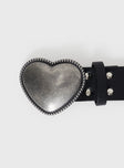 Precise Heart Belt Black