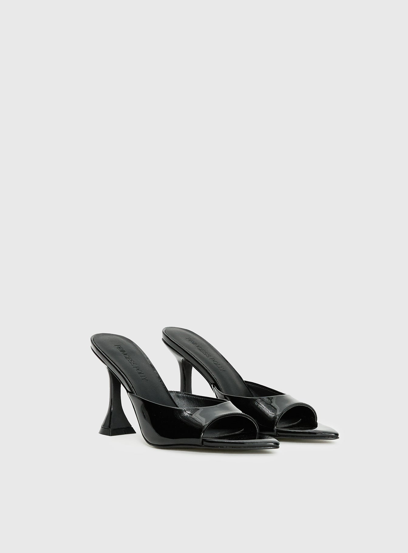 Let Love In Peep Toe Heels Black