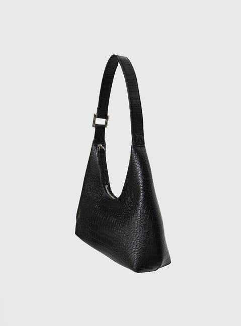 Reeves Croc Bag Black