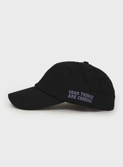 Dad cap Embroidered graphic print, adjustable strap at back