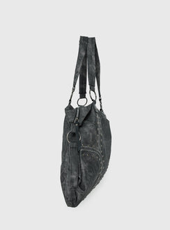 Brittin Stud Detail Shoulder Bag Black