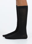 Davie Sock Black