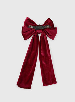 In Love Forever Hair Bow Red