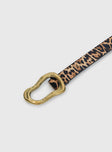 Leto Belt Leopard / Gold