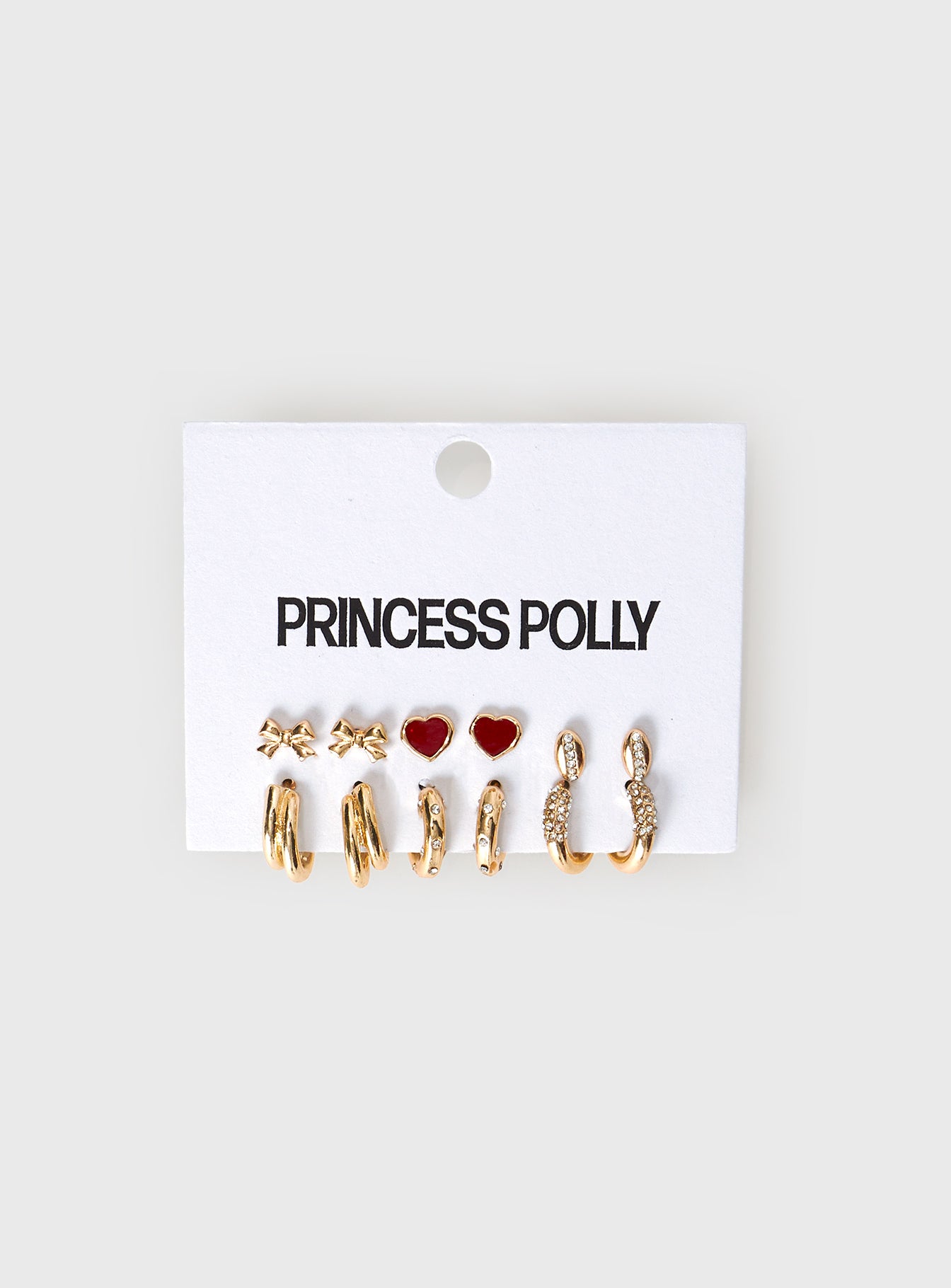 Latch Earring Pack Gold