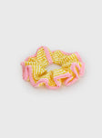 Sebina Scrunchie Yellow / Pink