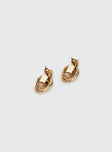 Trishy Linked Earrings Gold