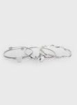 In The Moonlight Bracelet Pack Silver