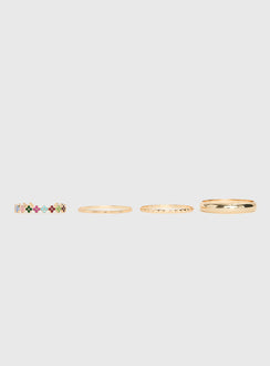 Blame Game Bracelet Set Gold