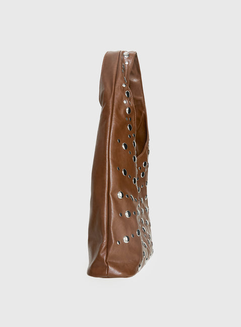 Savenna Stud Bag Brown
