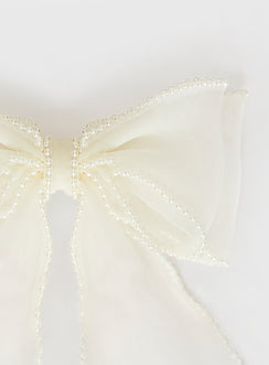 Emorie Hair Bow White