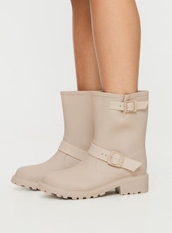 Senorita Rubber Boots Cream