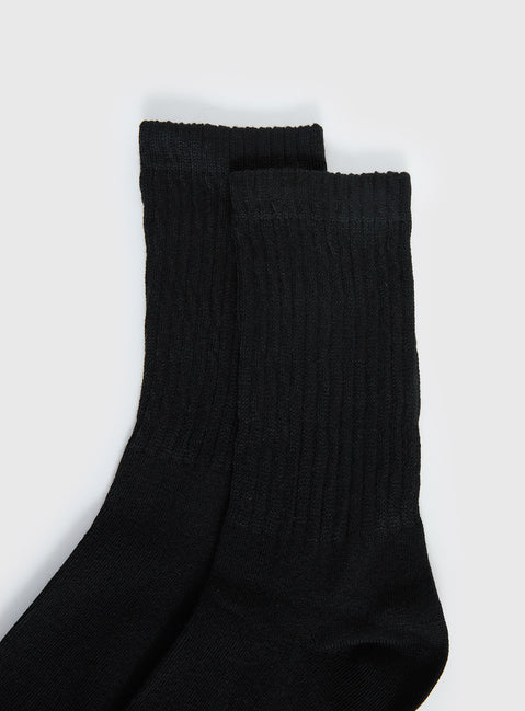 Sama Slouch Sock Black