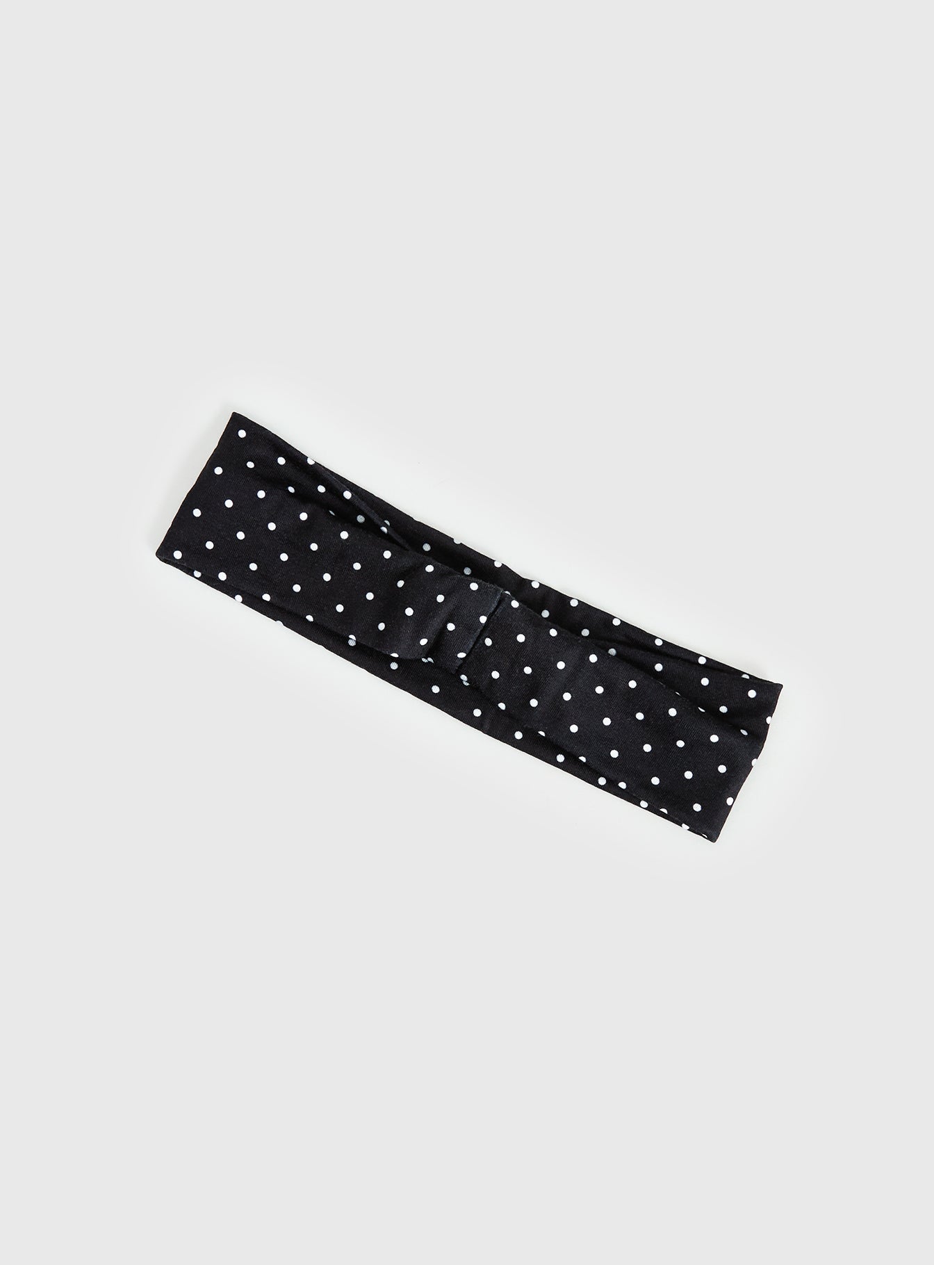 The Juney Headband Black Polka Dot