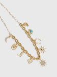 Lone Star Charm Neckalce Gold