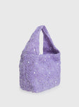 Pick Sides Sequin Bag Purple