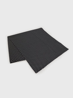 Nellie Scarf Black Polka Dot