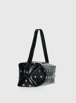 Layton Studded Shoulder Back Black