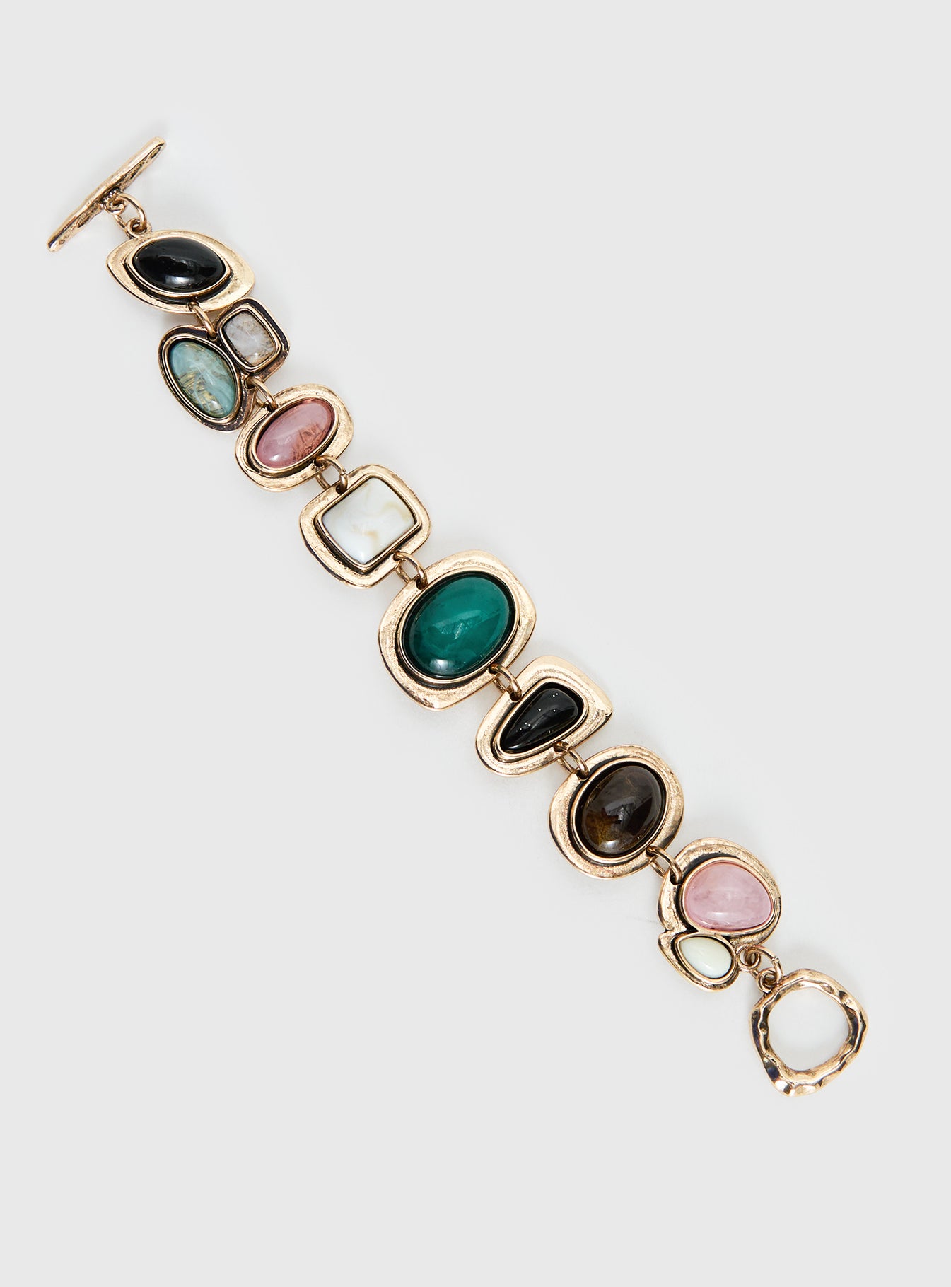 Jazlyn Stone Bracelet Gold / Pink