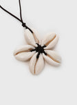 Teardrops Shell Necklace Multi