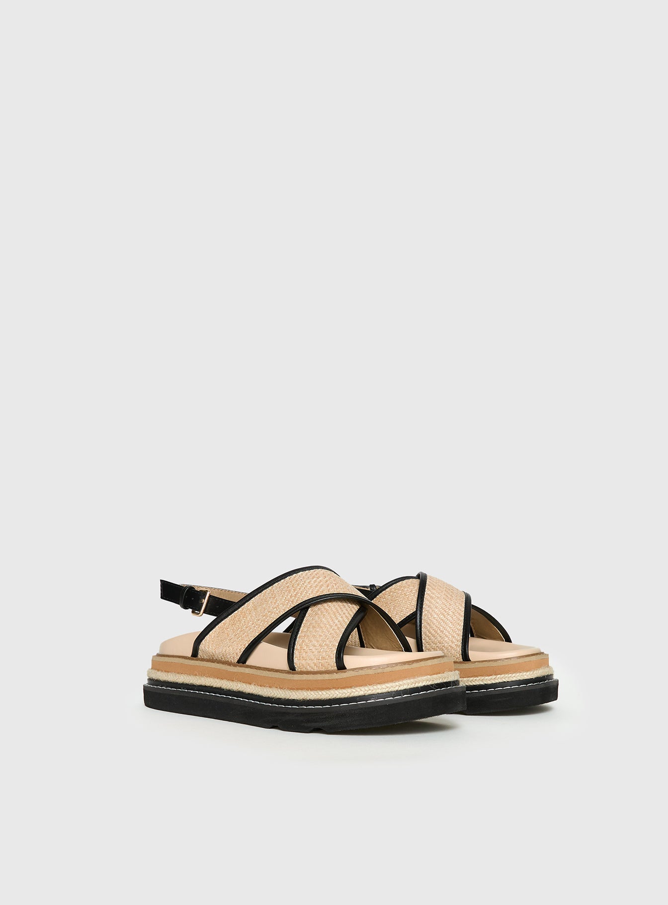 Odi Sandals Tan / Black