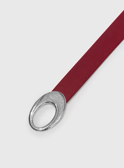 Jaide Low Waist Belt Red / Silver