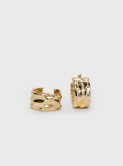Fast Nights Earrings Gold