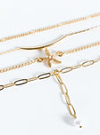 Otillie Bracelet Pack Gold