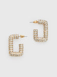 Diamonds Dancing Earrings Gold