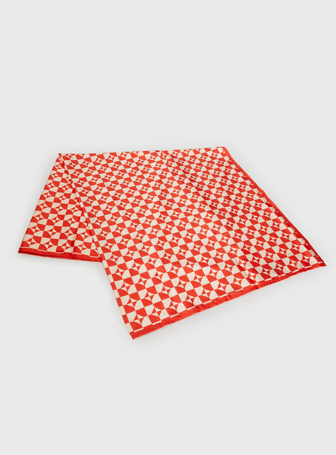 Graphic print head scarf Can be worn multiple ways