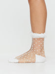 Lio Frill Socks White