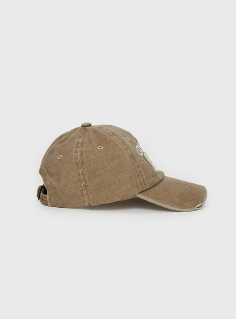 Dad cap Graphic print, distressed detail, adjustable back strap