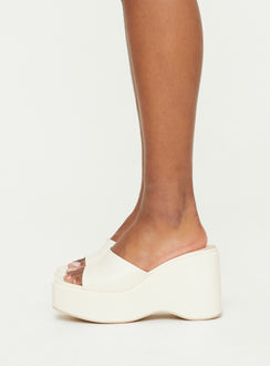 Maylor Platform Heels White