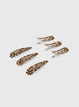 Make Your Mark Hair Clip Pack Leopard