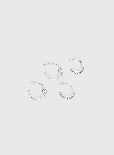 Moonshine Earring Set Silver