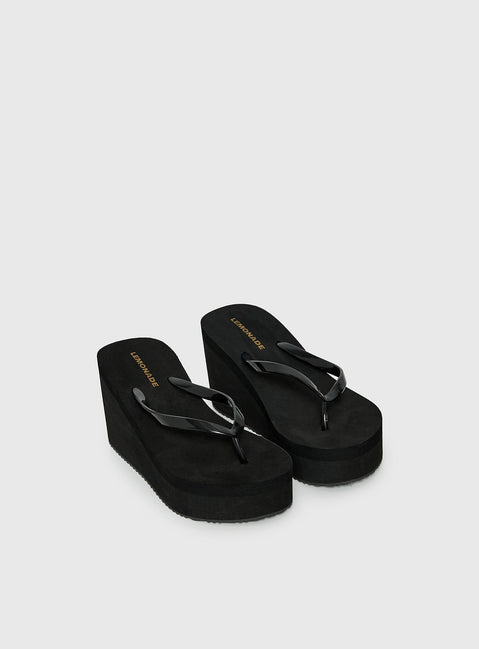 Next Sunday Thong Heel Black