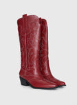 Therapy Malvin Cowboy Boots Cherry