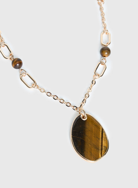 Jazz Club Necklace Gold