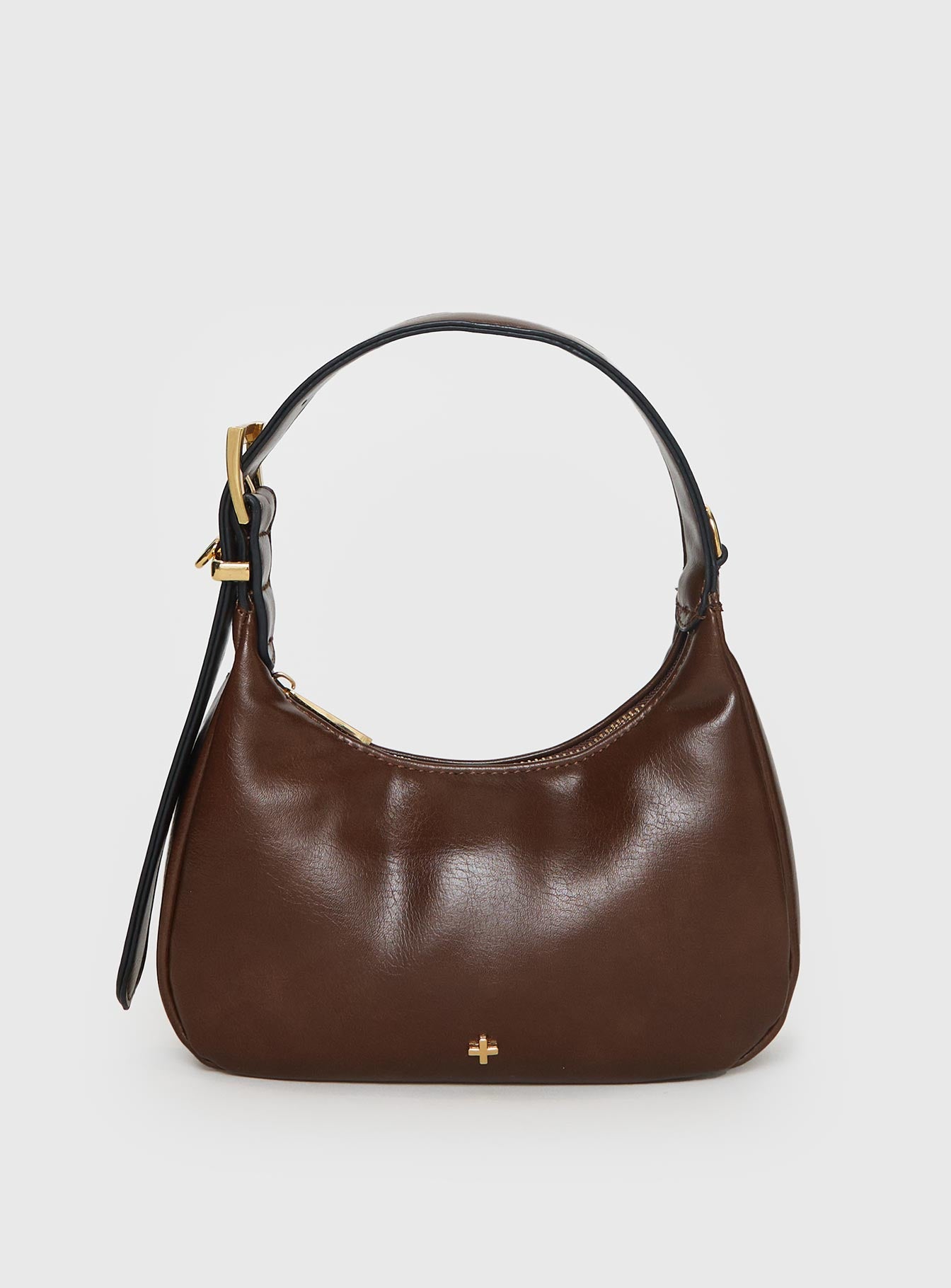 Gigi Shoulder Bag Chocolate | Princess Polly