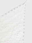 Pinot Lace Hair Scarf White