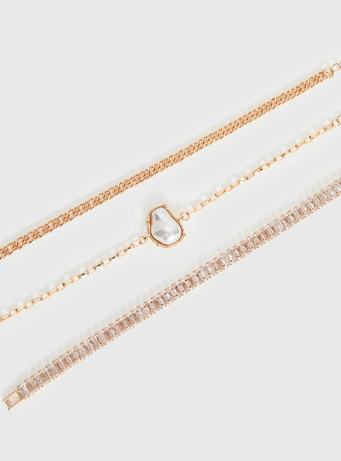 Mollee Bracelet Pack Gold